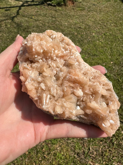 Stilbite, Heulandite, Jasai, Maharashtra, India