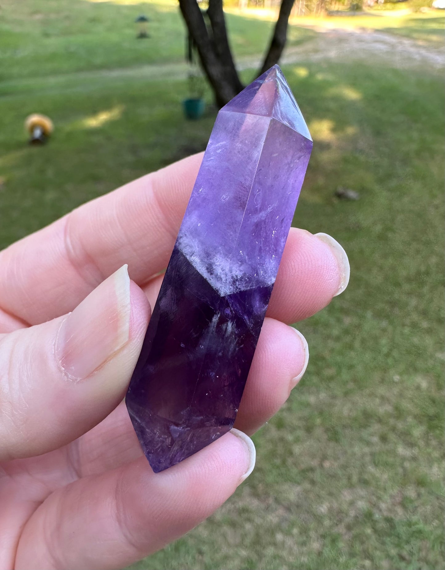 Double Terminated Phantom Amethyst Scepter Wand #7