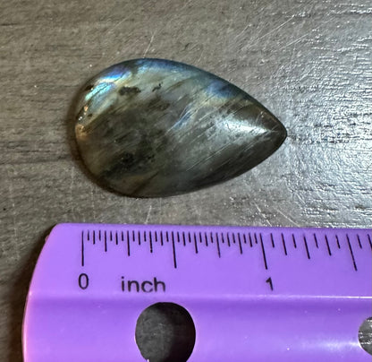 Pearshape Labradorite Cabochon 58a