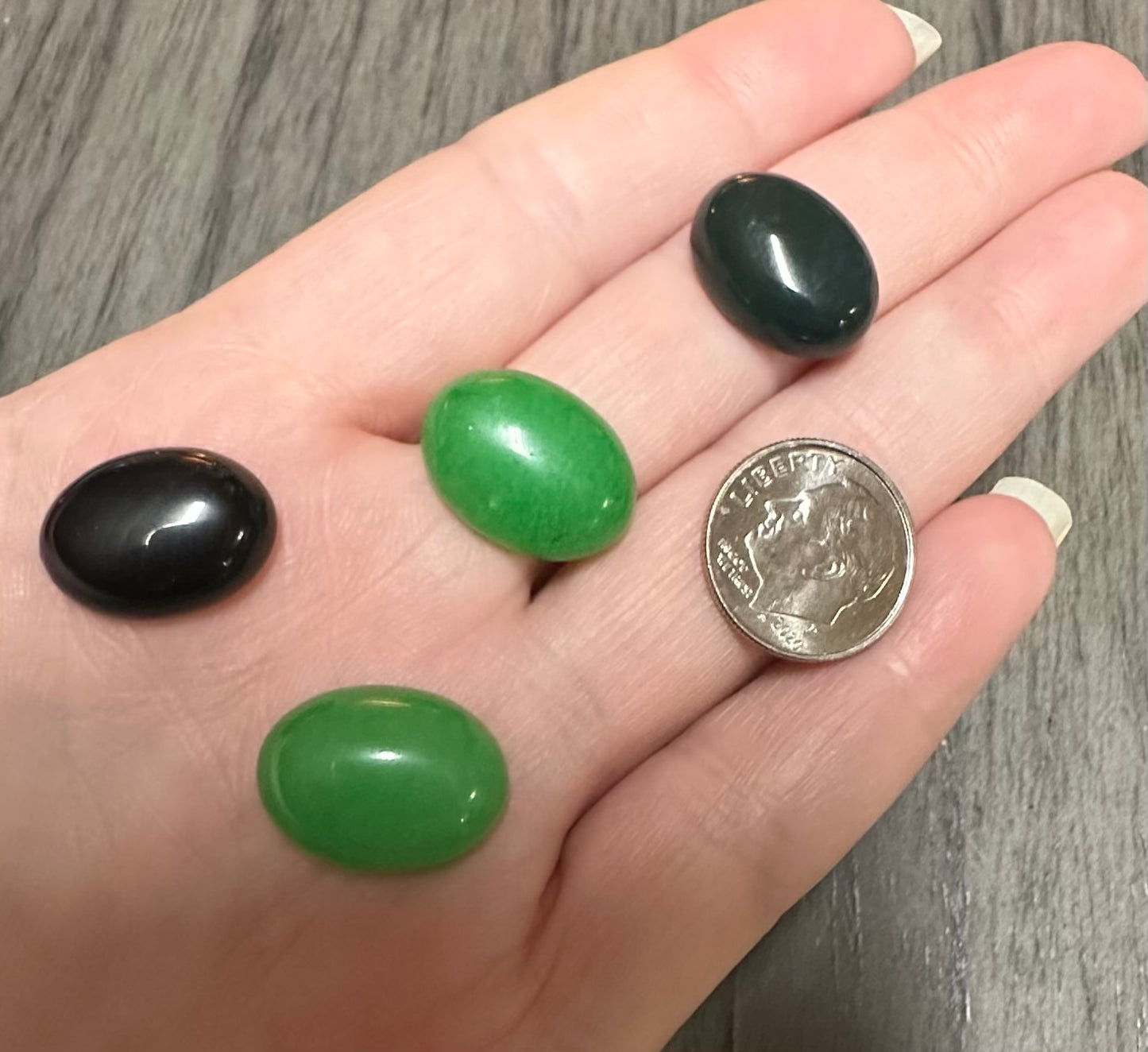 Lot of Four Gemstone Cabochons