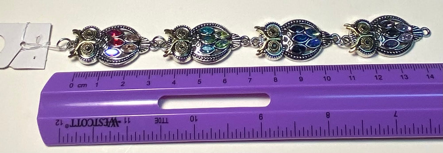 Owl Rhinestone Connector Strand