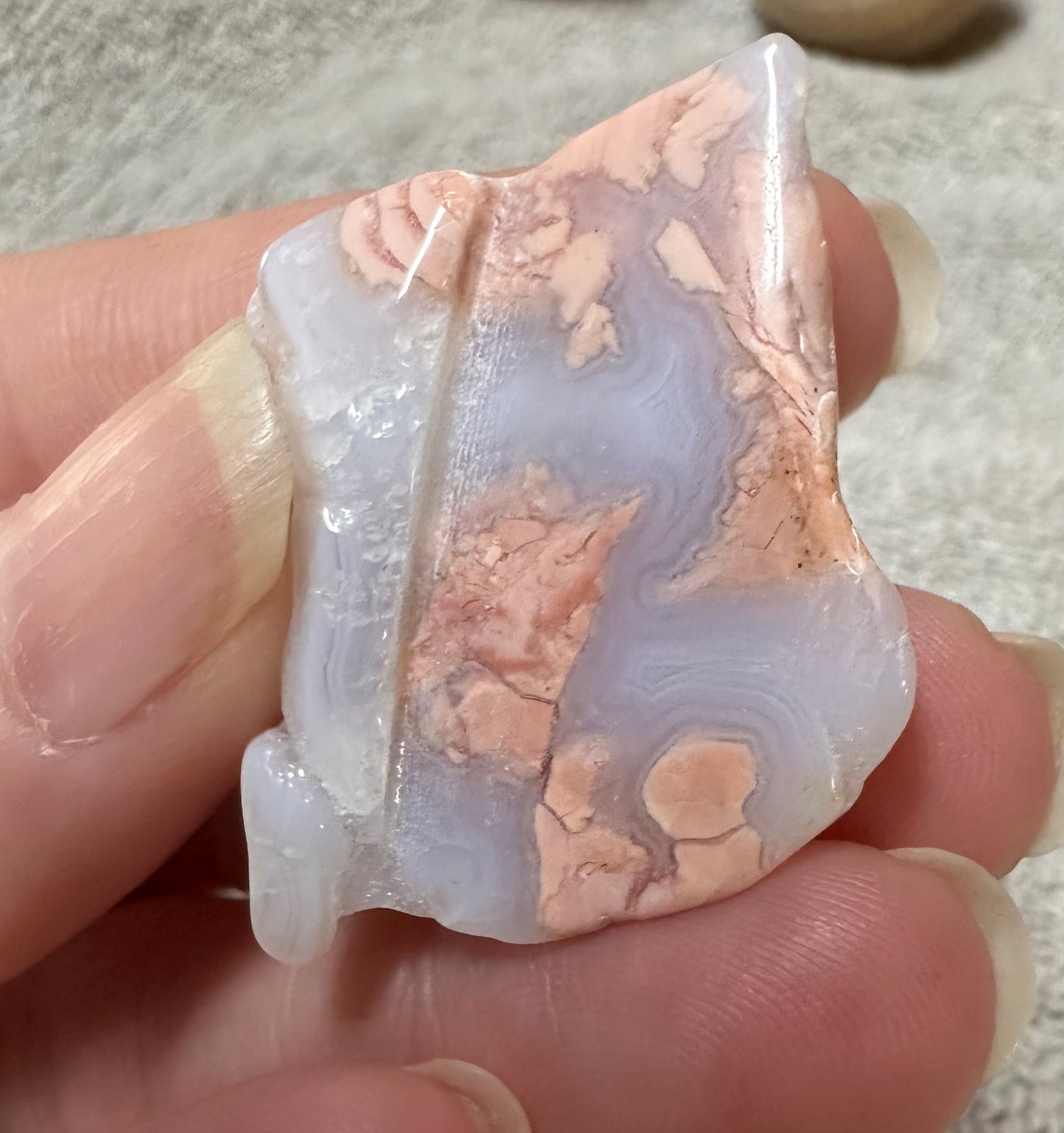 Pink Agate Freeform #34