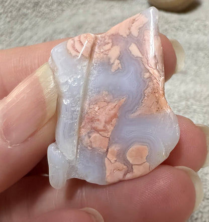 Pink Agate Freeform #34