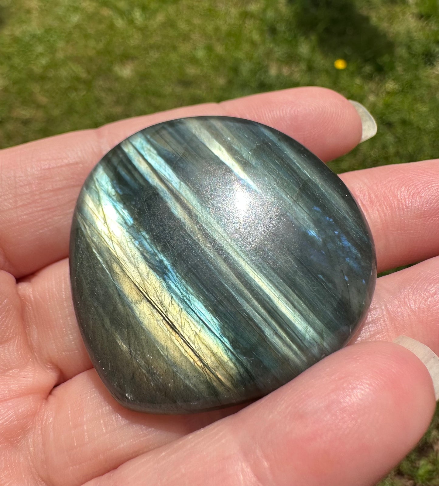 Chunky Pearshape Labradorite Cabochon 21a