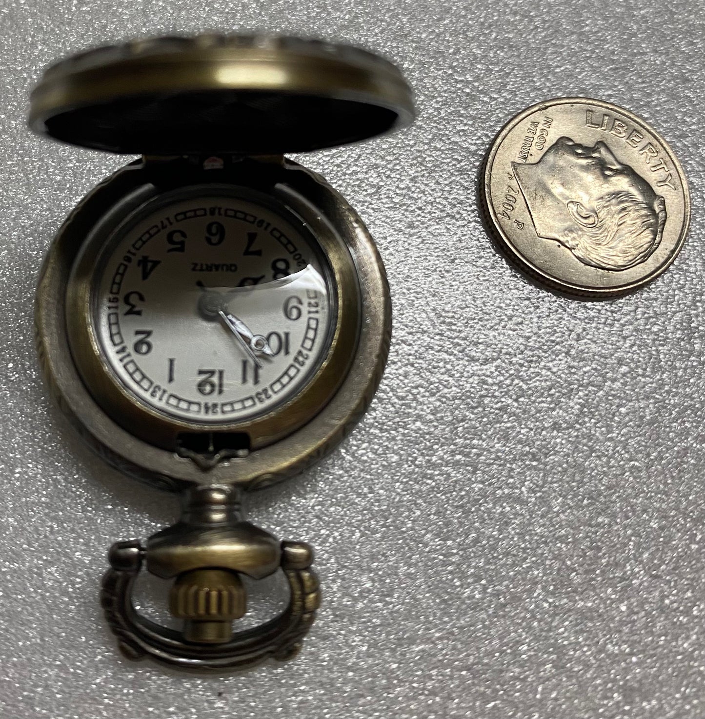 Decorative Flip Pocket Watch, Works