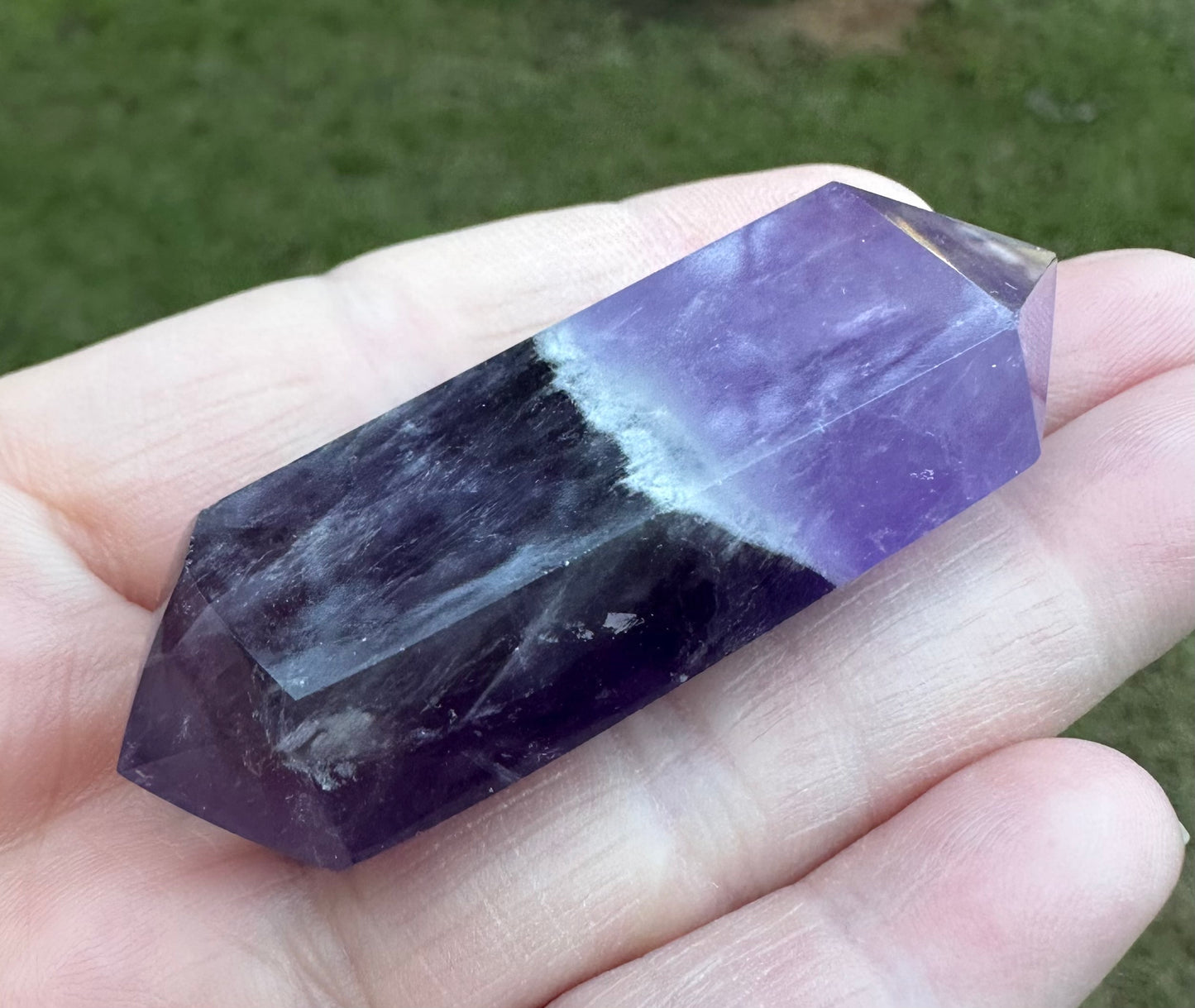 Double Terminated Phantom Amethyst Scepter Wand #17