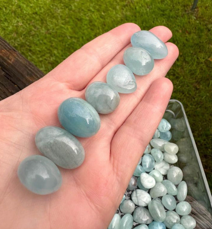 Beautiful Aquamarine Tumbles