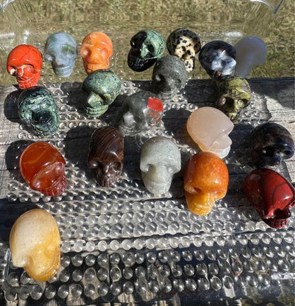 Small Gemstone Skulls