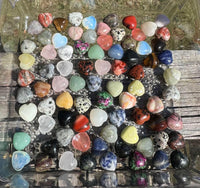 Small Puffy Gemstone Hearts