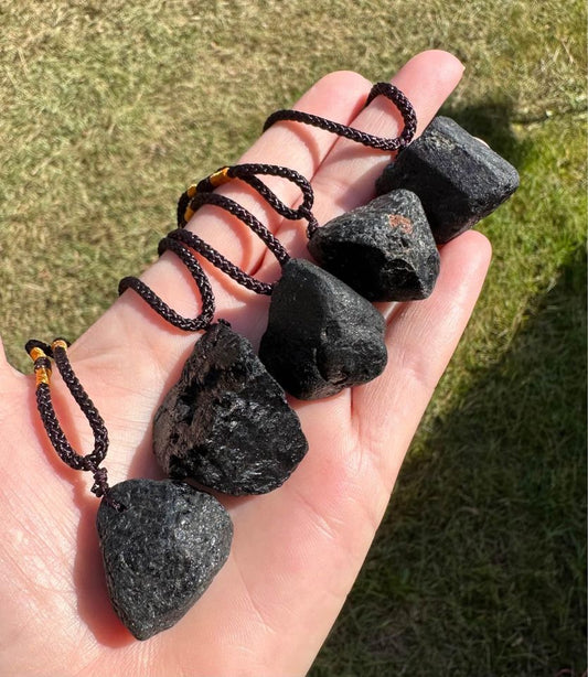 Black Tourmaline Pendant Necklace