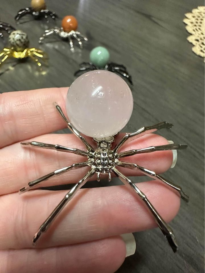 Spider with Gemstone Sphere