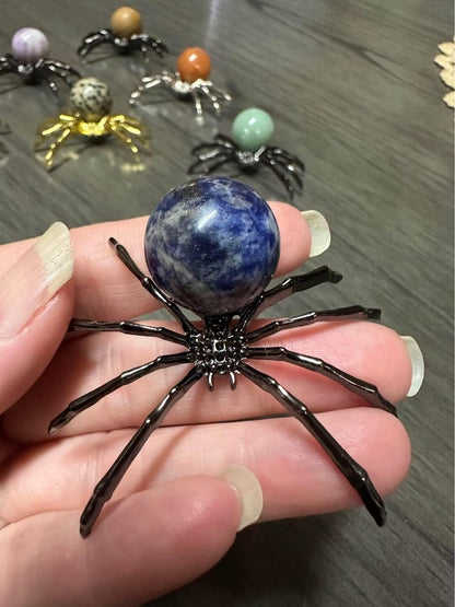 Spider with Gemstone Sphere