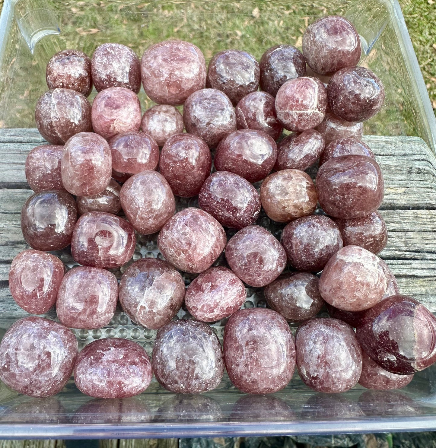 Natural Strawberry Quartz Tumbles