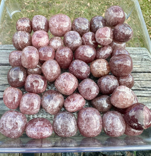 Natural Strawberry Quartz Tumbles