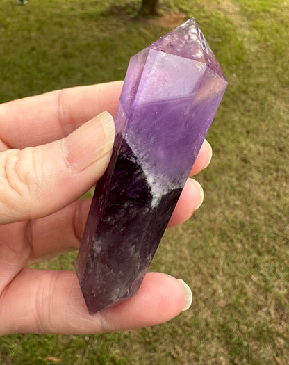 Double Terminated Phantom Amethyst Scepter Wand #18