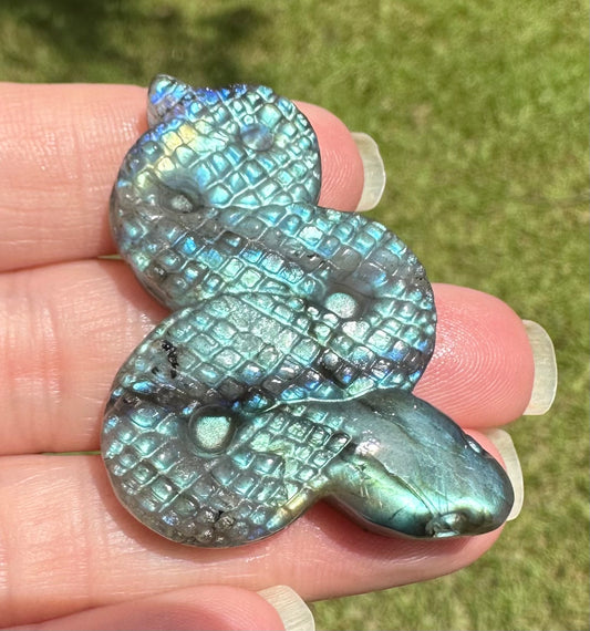 Labradorite Snake with Case