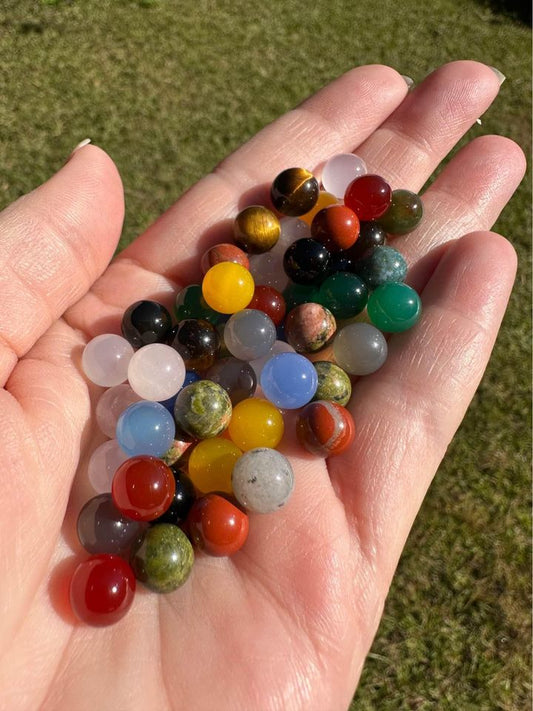 Mini Gemstone 8mm Spheres Pack of 50