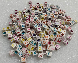 Cube Letter Beads