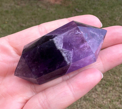 Double Terminated Phantom Amethyst Scepter Wand #9