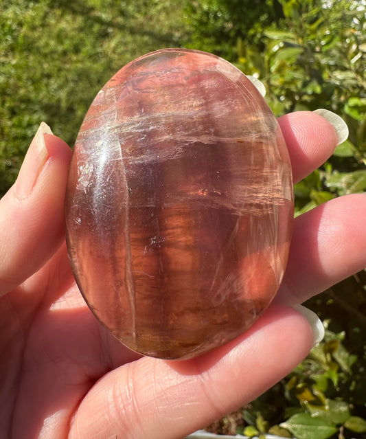 Fluorite Palm Stone #2