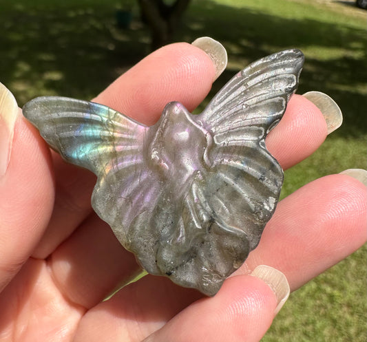 Labradorite Butterfly Fairy with Case