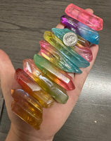 Aura Colorful Clear Quartz Large