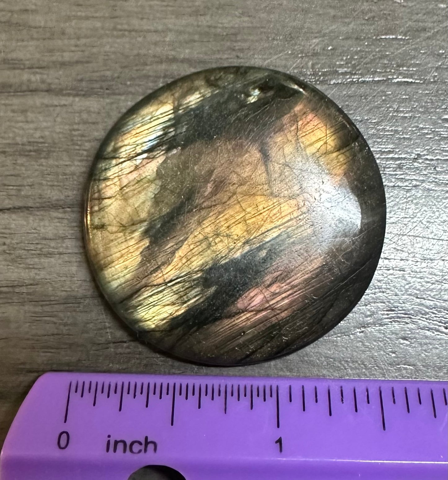 Round Labradorite Cabochon 9a