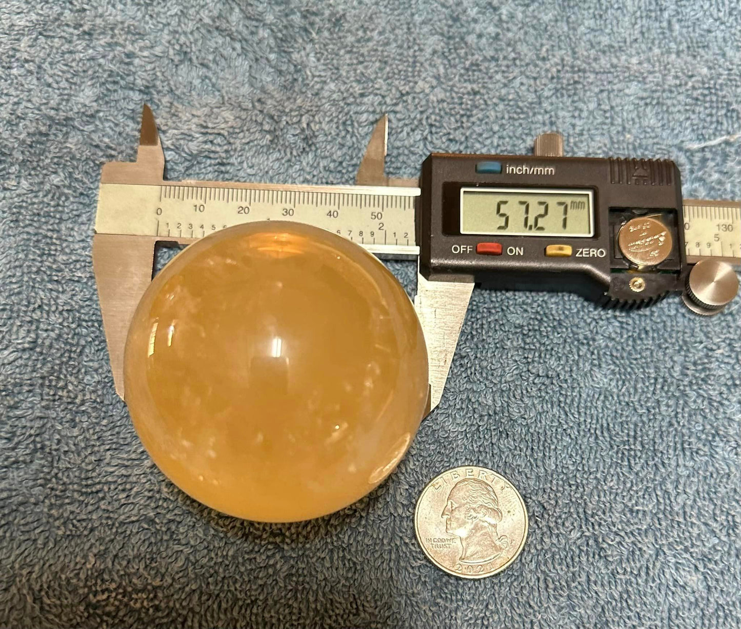 Honey Calcite Sphere #2