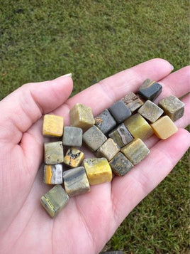 Bumblebee Jasper Cubes Pack of 22