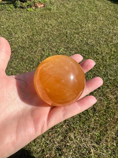 Honey Calcite Sphere #1