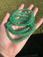 Green Aventurine Stretch Bracelets 6mm 7.5”