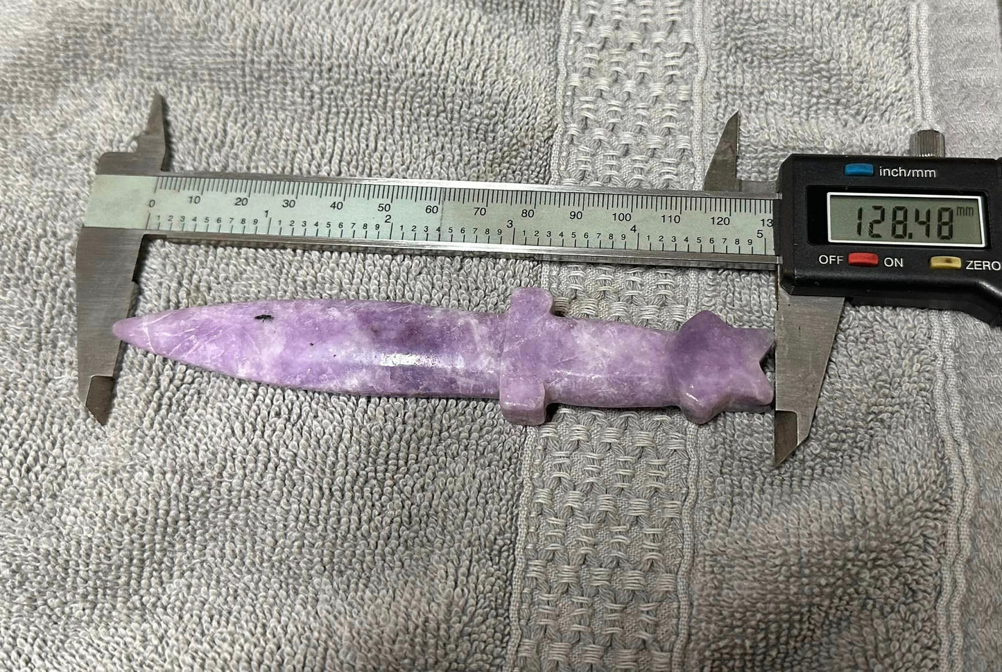 Lepidolite Carved Knife