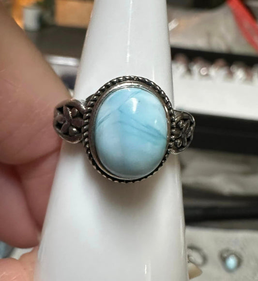 Natural Larimar Ring #3