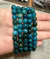 Blue Apatite 8mm Bead Bracelets