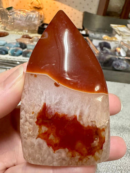 Carnelian Mixed Agate Arrow Tower #5