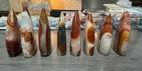 Carnelian Mixed Agate Arrow Tower #1