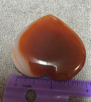 Carnelian Heart Palm Stone #6