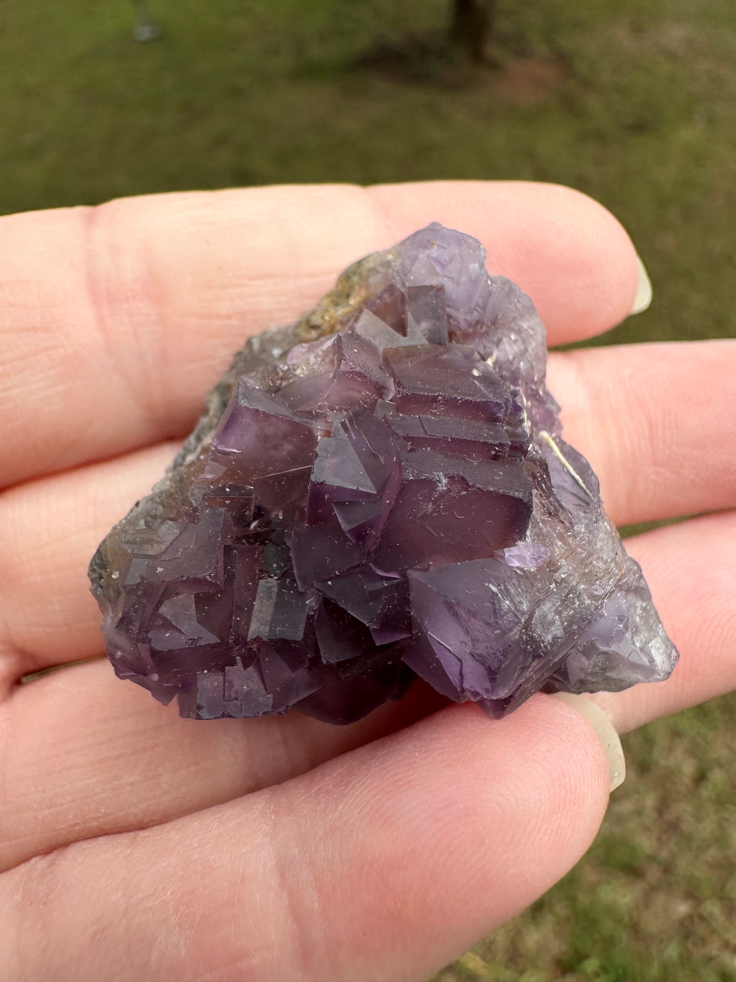 Cubic Purple Fluorite Specimen #4