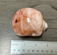 Unique Fire Quartz Skull #4