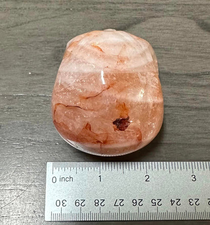 Unique Fire Quartz Skull #4