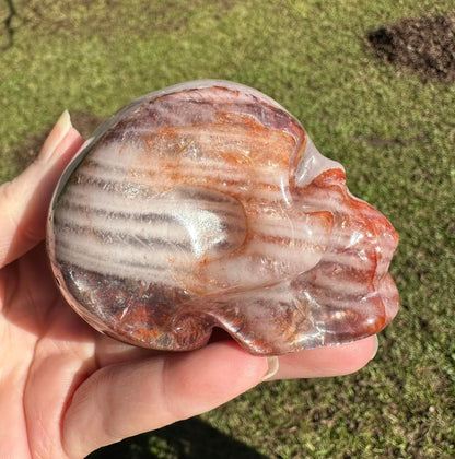 Unique Fire Quartz Skull #2