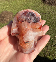 Unique Fire Quartz Skull #6