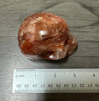 Unique Fire Quartz Skull #5