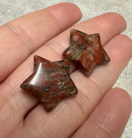 Brecciated Jasper Star Pair