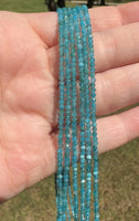 Natural 2mm Blue Apatite Necklaces