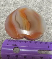 Carnelian Heart Palm Stone #5