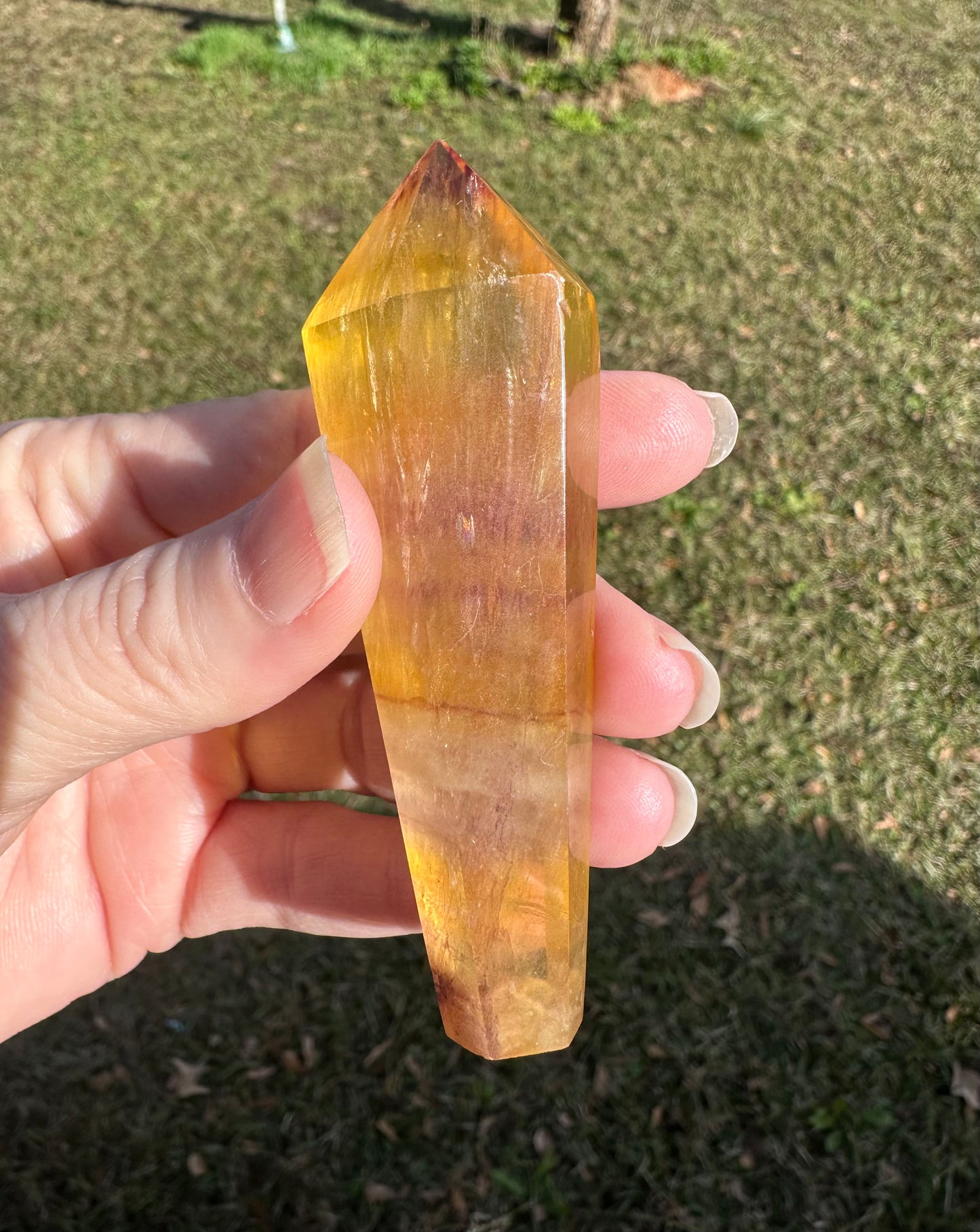 Fluorite Scepter #7 with Rainbows