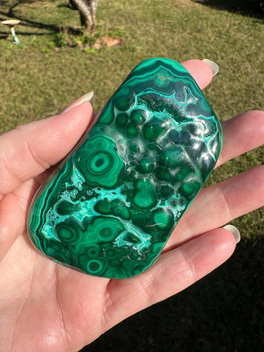 Polished Malachite Freeform #5 Zaire, Africa