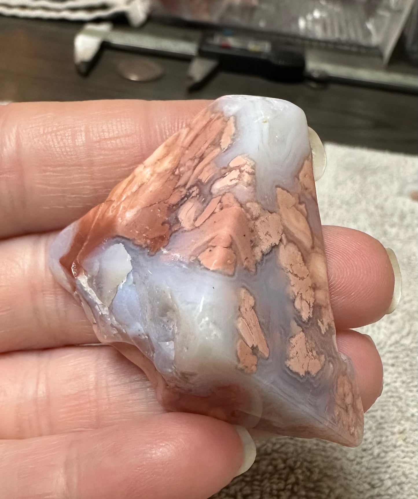 Pink Agate Freeform #21