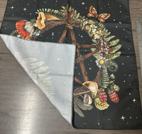 Flowers, Moth & Dragonfly Altar/Tarot Cloth